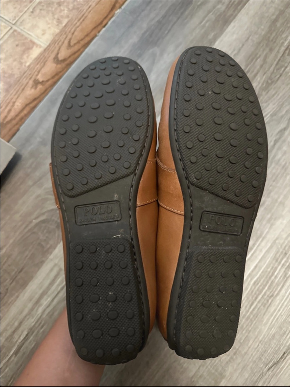 Polo by Ralph Lauren Tan Leather Penny Loafers - Picture 2 of 4